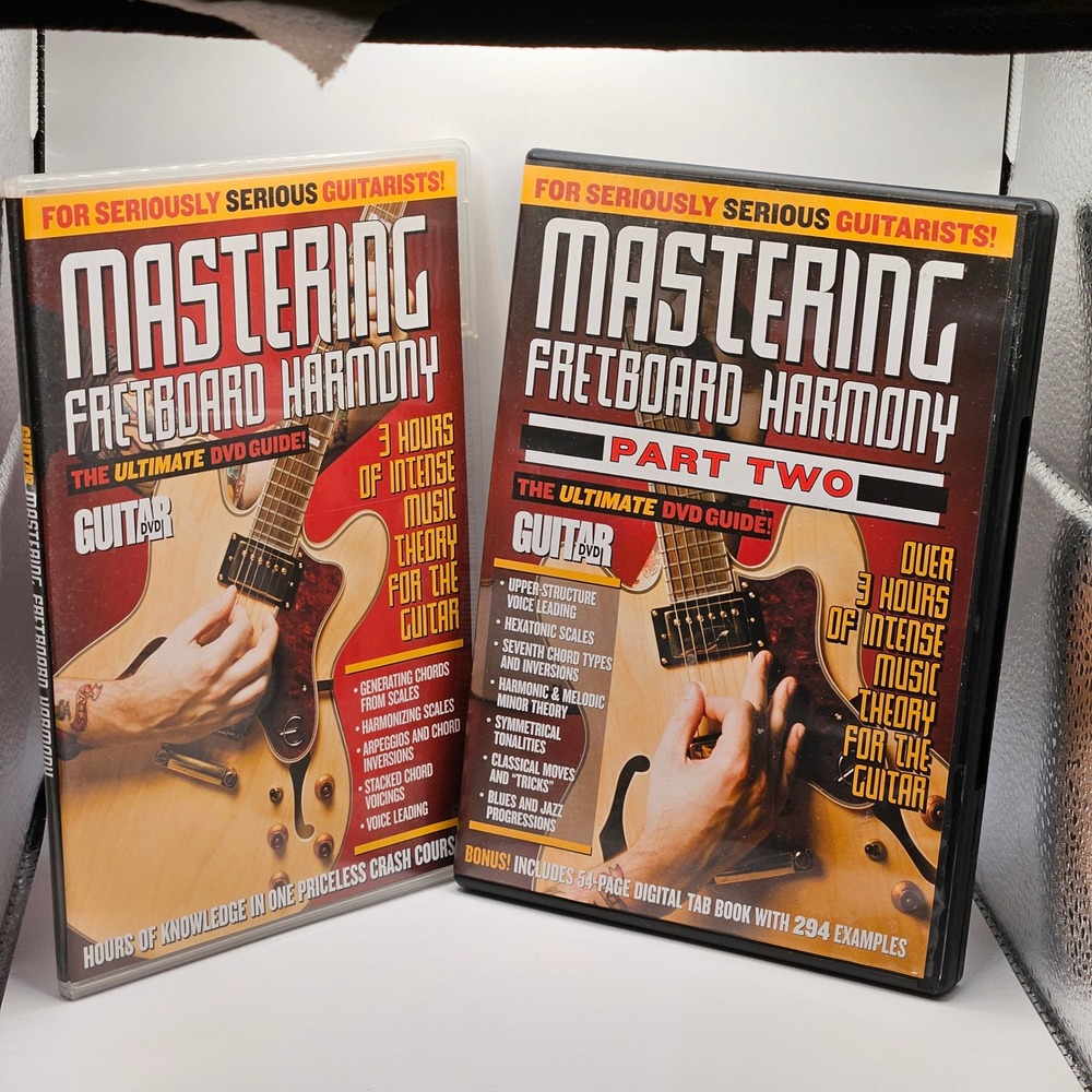 Guitar World Mastering Fretboard Harmony DVD Set Parts 1&2 Music Theory Lessons